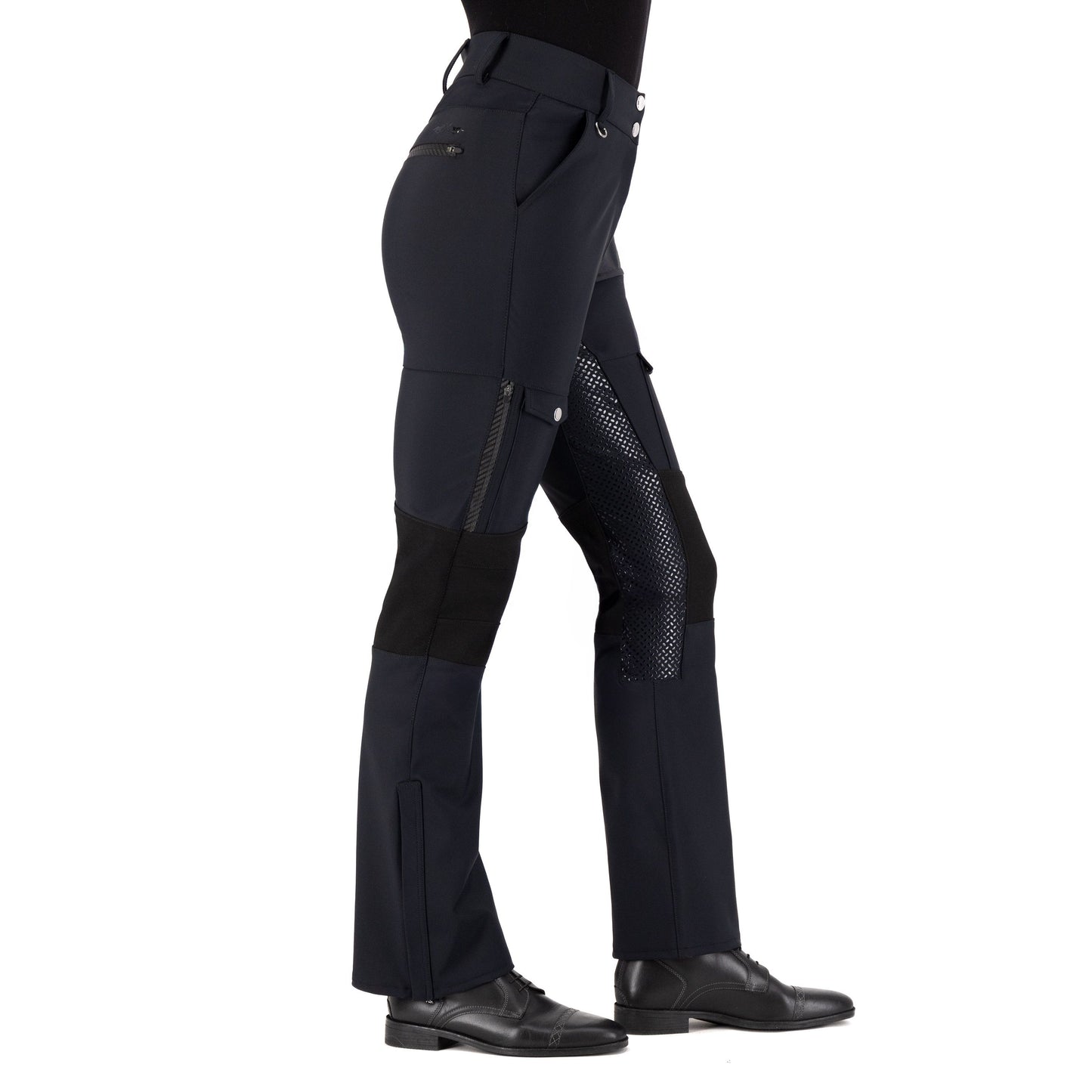 HV Polo -Groomtech Breeches/Riding Trousers-Navy Water Repellent