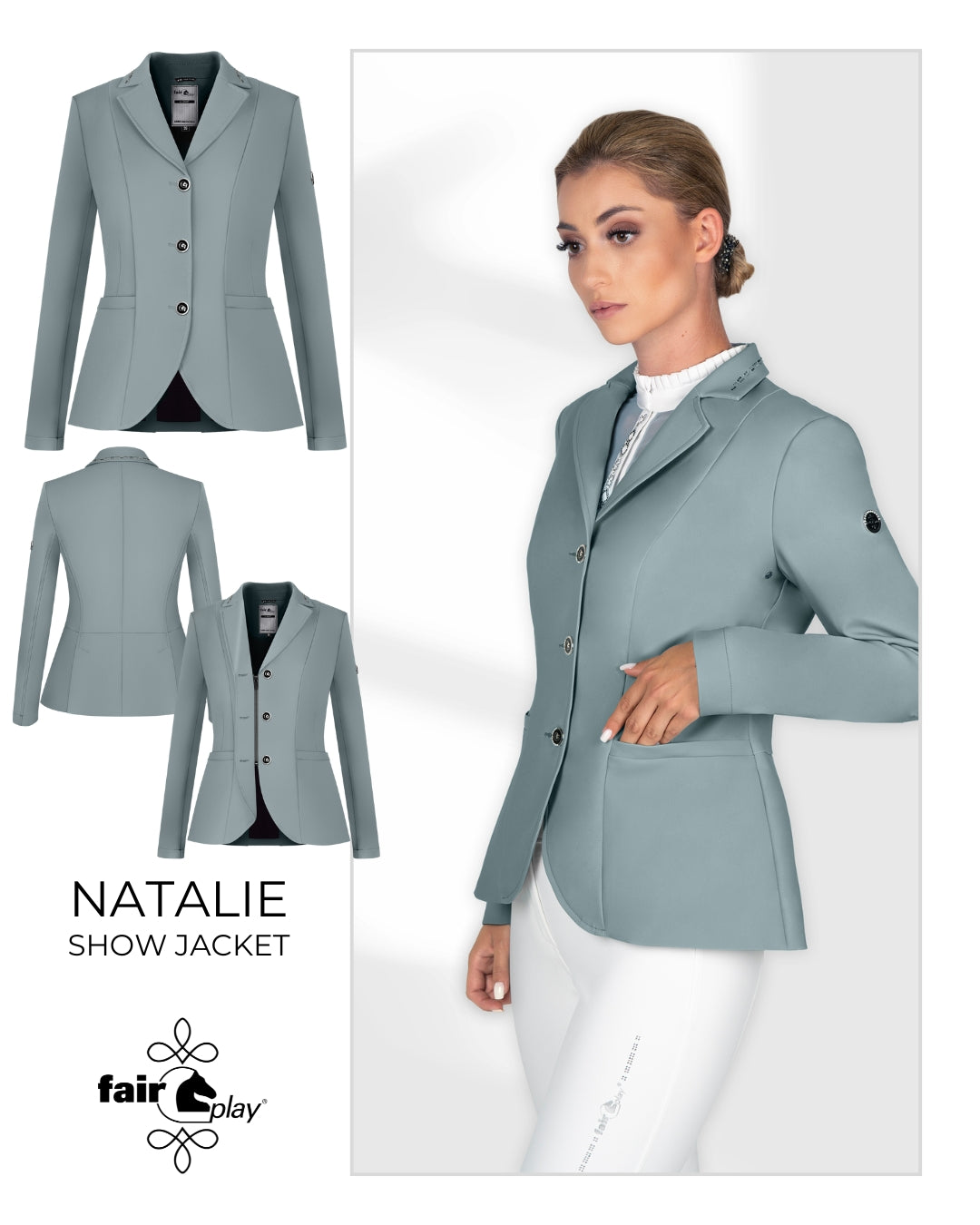 FAIRPLAY COMPETITION JACKET FP NATALIE - Ash Blue