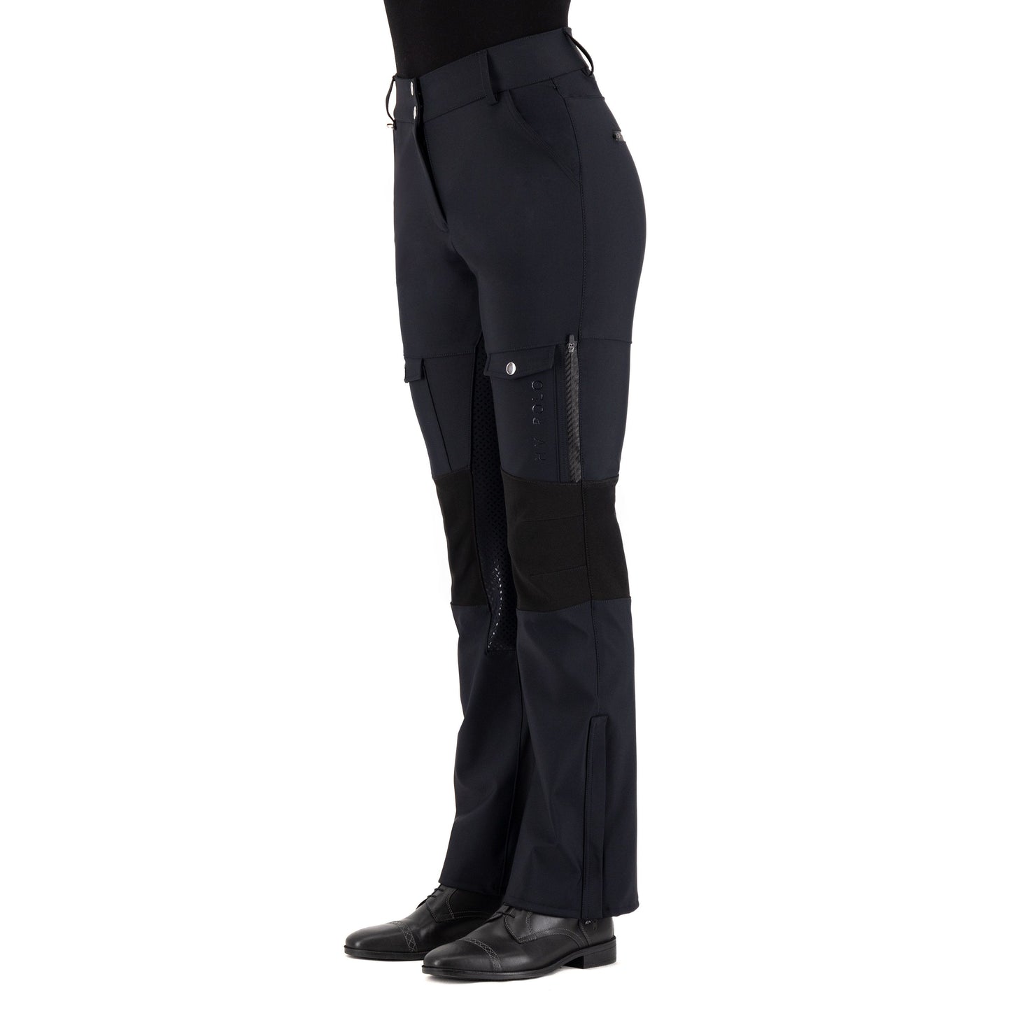 HV Polo -Groomtech Breeches/Riding Trousers-Navy Water Repellent