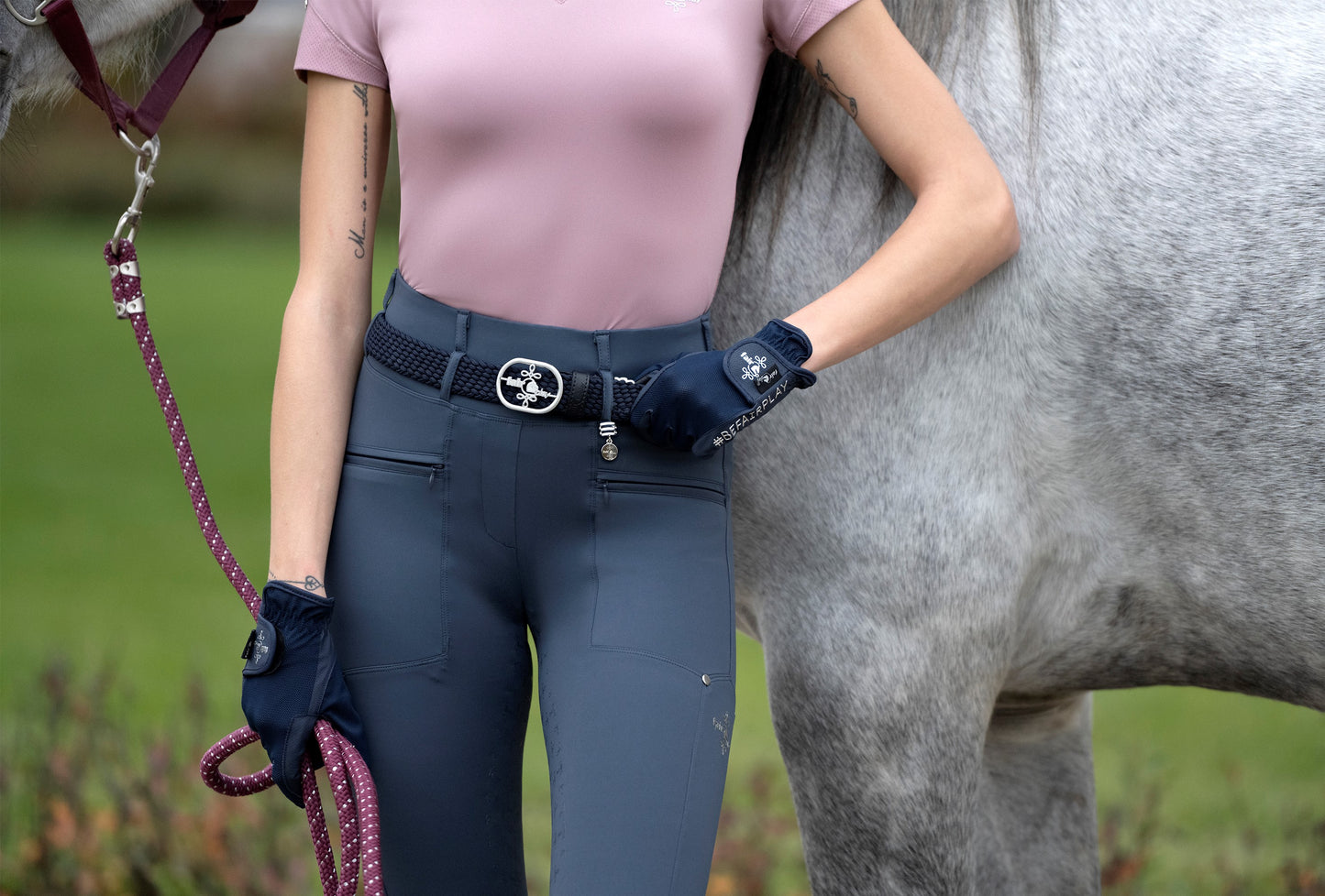 Fairplay Alma Riding leggings - Steel Blue