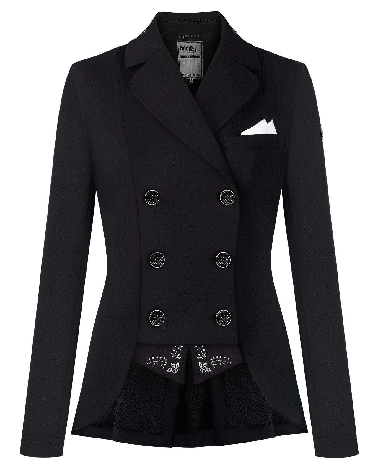 Fairplay Alissa Fleur Dressage short tailcoat-Black