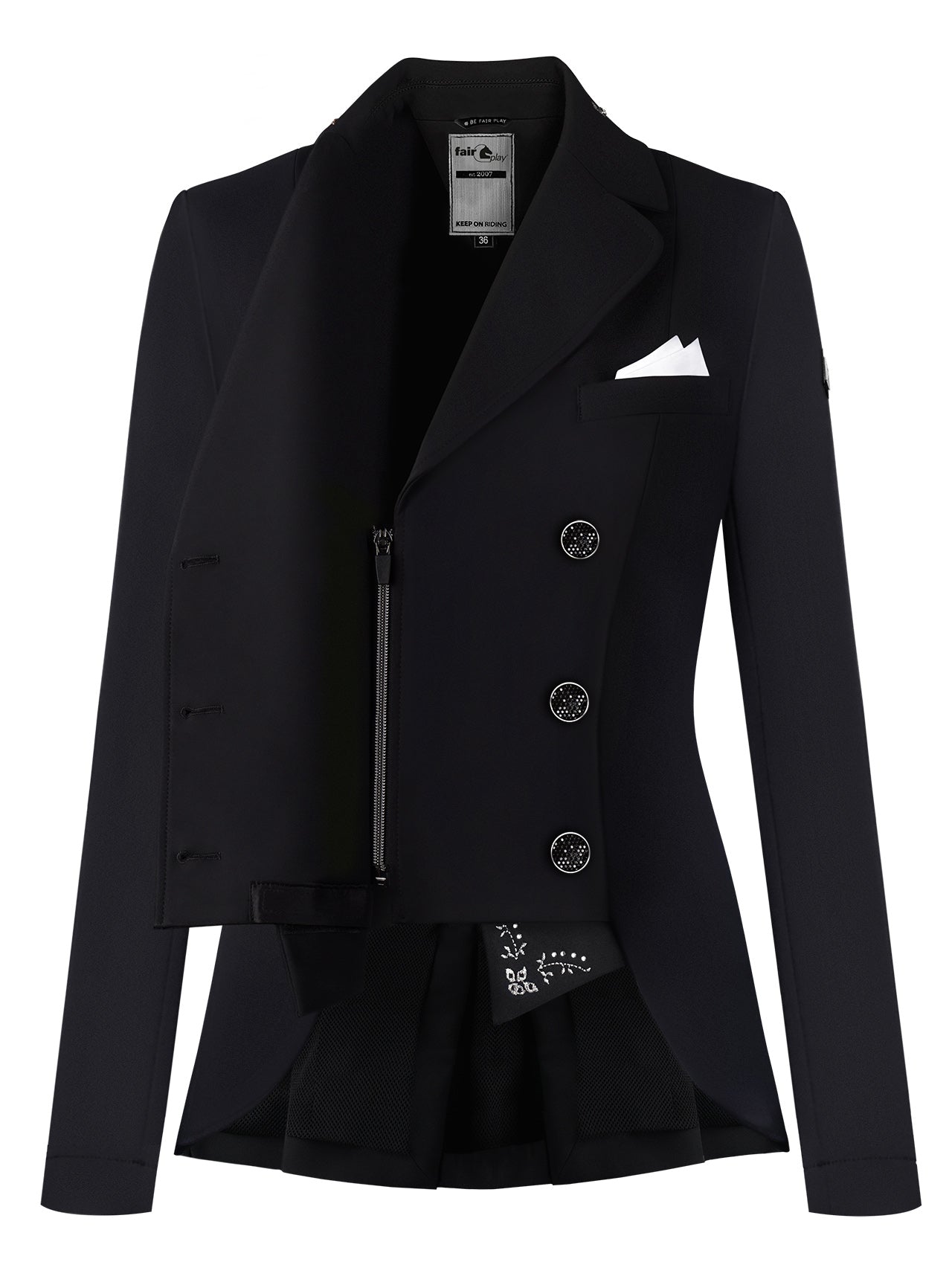 Fairplay Alissa Fleur Dressage short tailcoat-Black