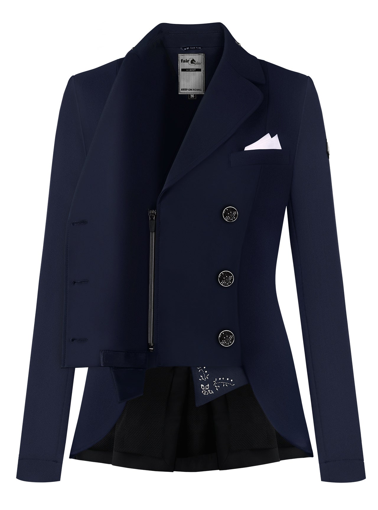 Fairplay Alissa Fleur Dressage short tailcoat-Black