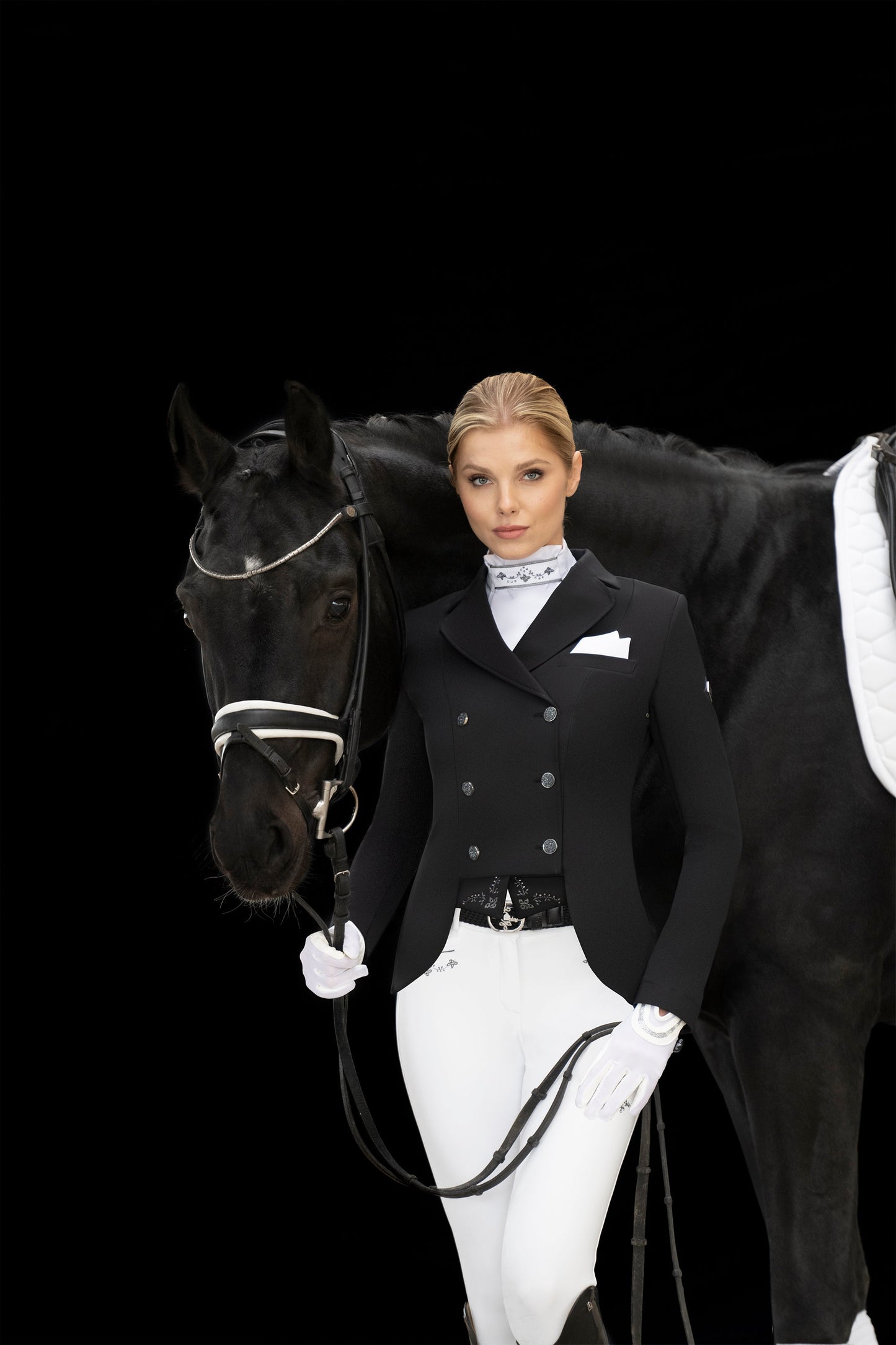 Fairplay Alissa Fleur Dressage short tailcoat-Black