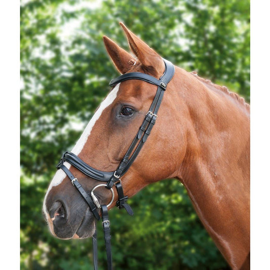 HKM Anatomical Bridle with rubber reins