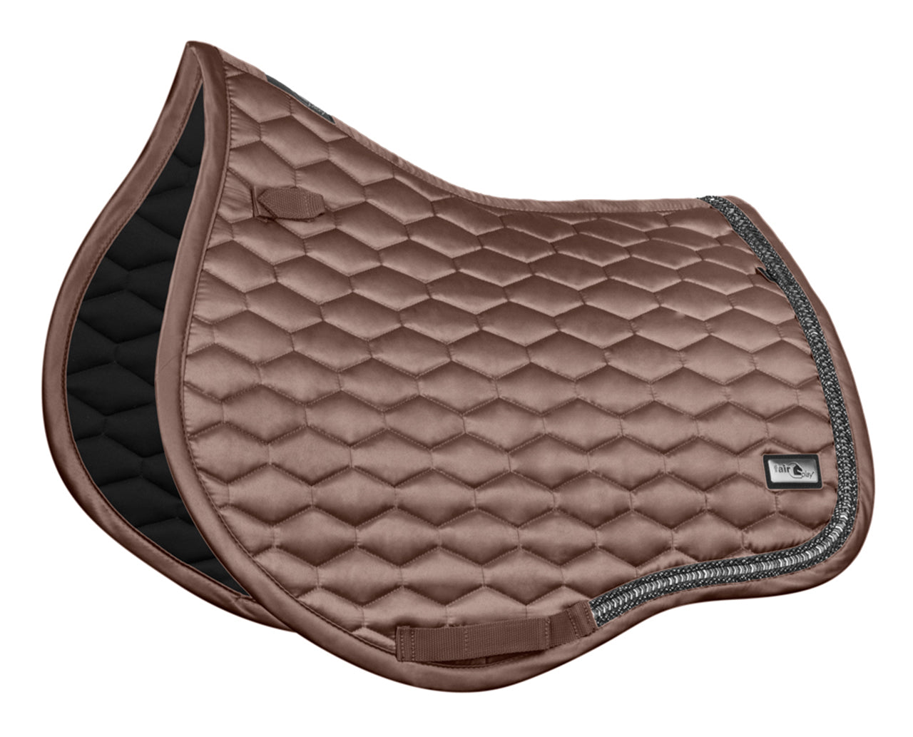 Fairplay Hexagon Arrow Close Contact/GP Saddle Pad  New taupe grey