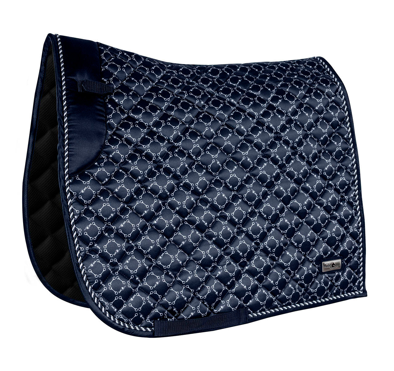 Fairplay Maxx Bits Saddle Pad - Dressage/Navy