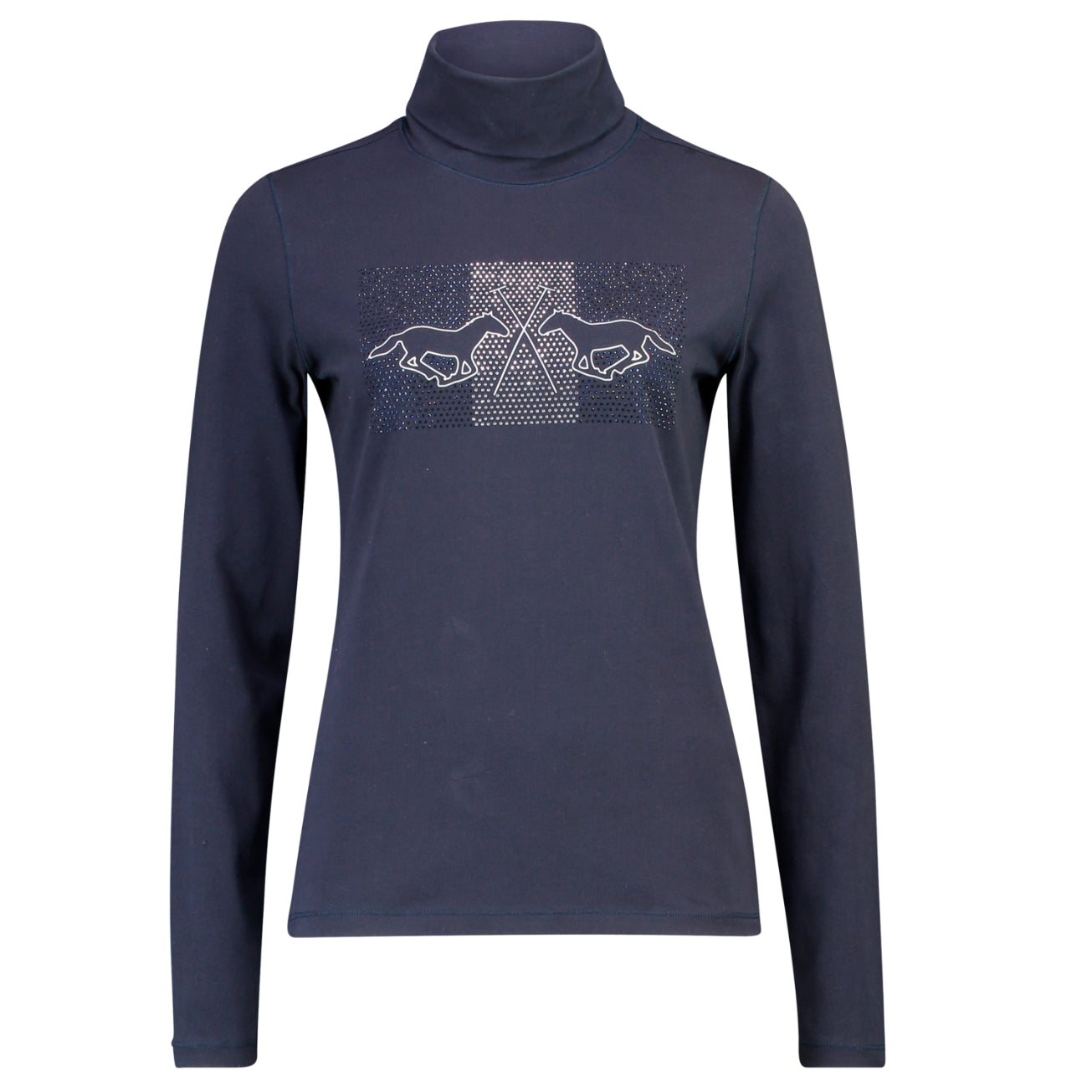 HV Polo Cecile-Long sleeve top-Navy