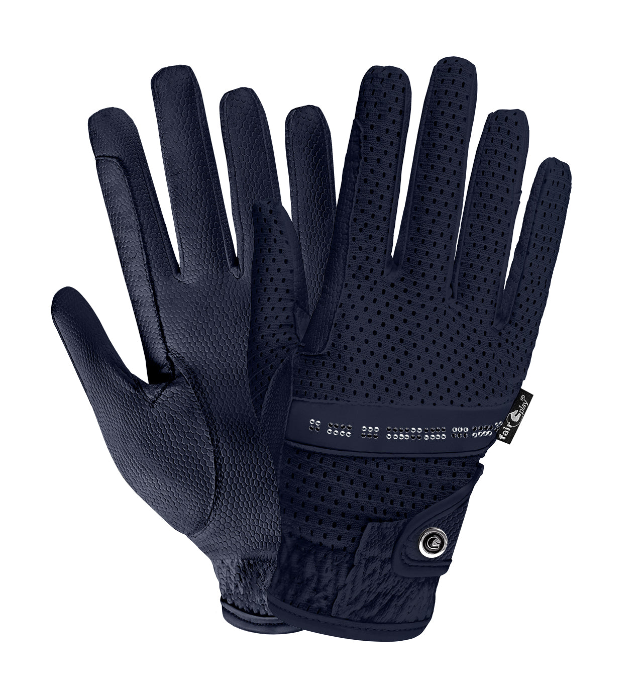 Fairplay Flash Riding Gloves-Navy