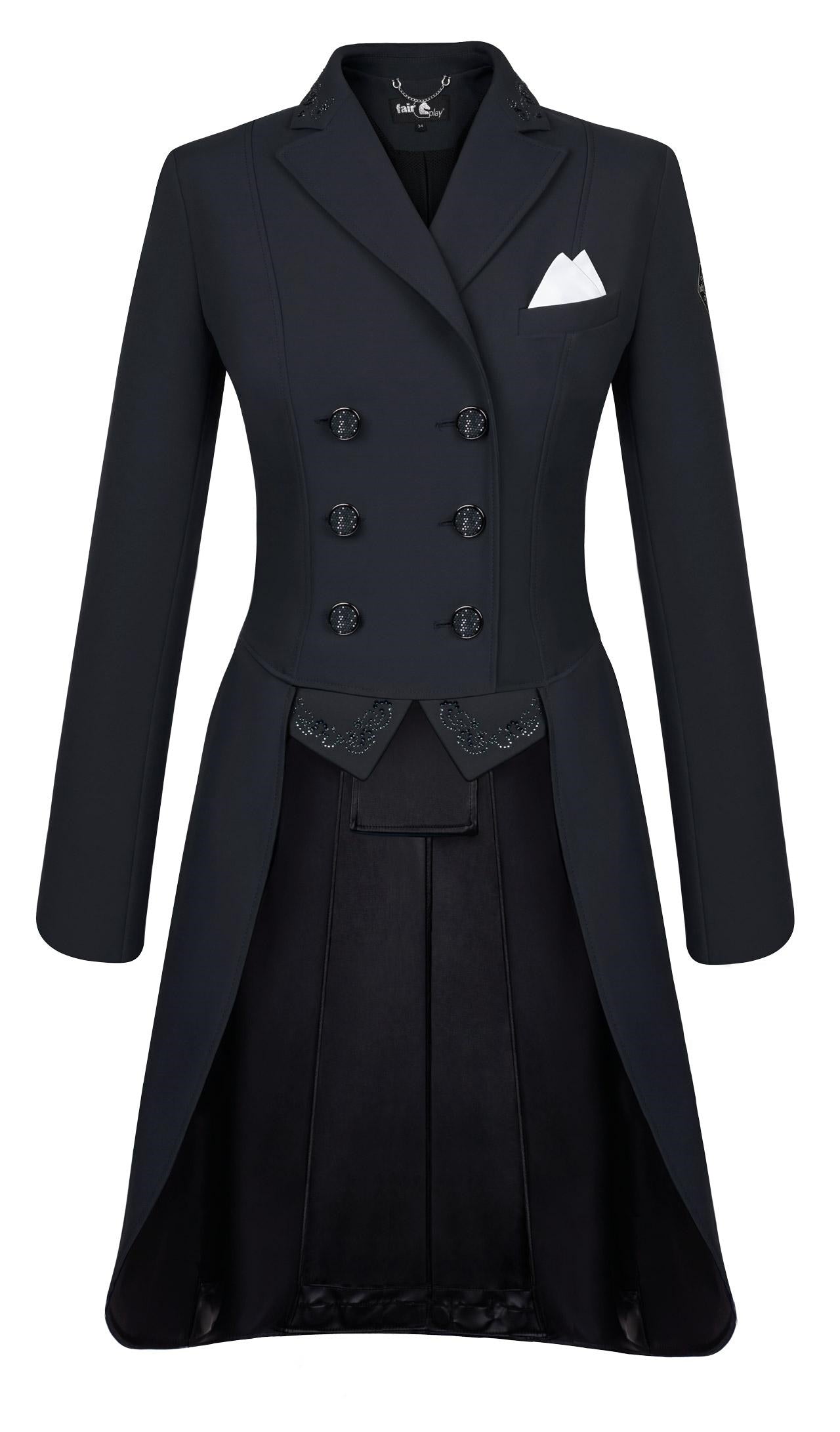 Fairplay Dorothee Chic Dressage tailcoat in Navy or Black