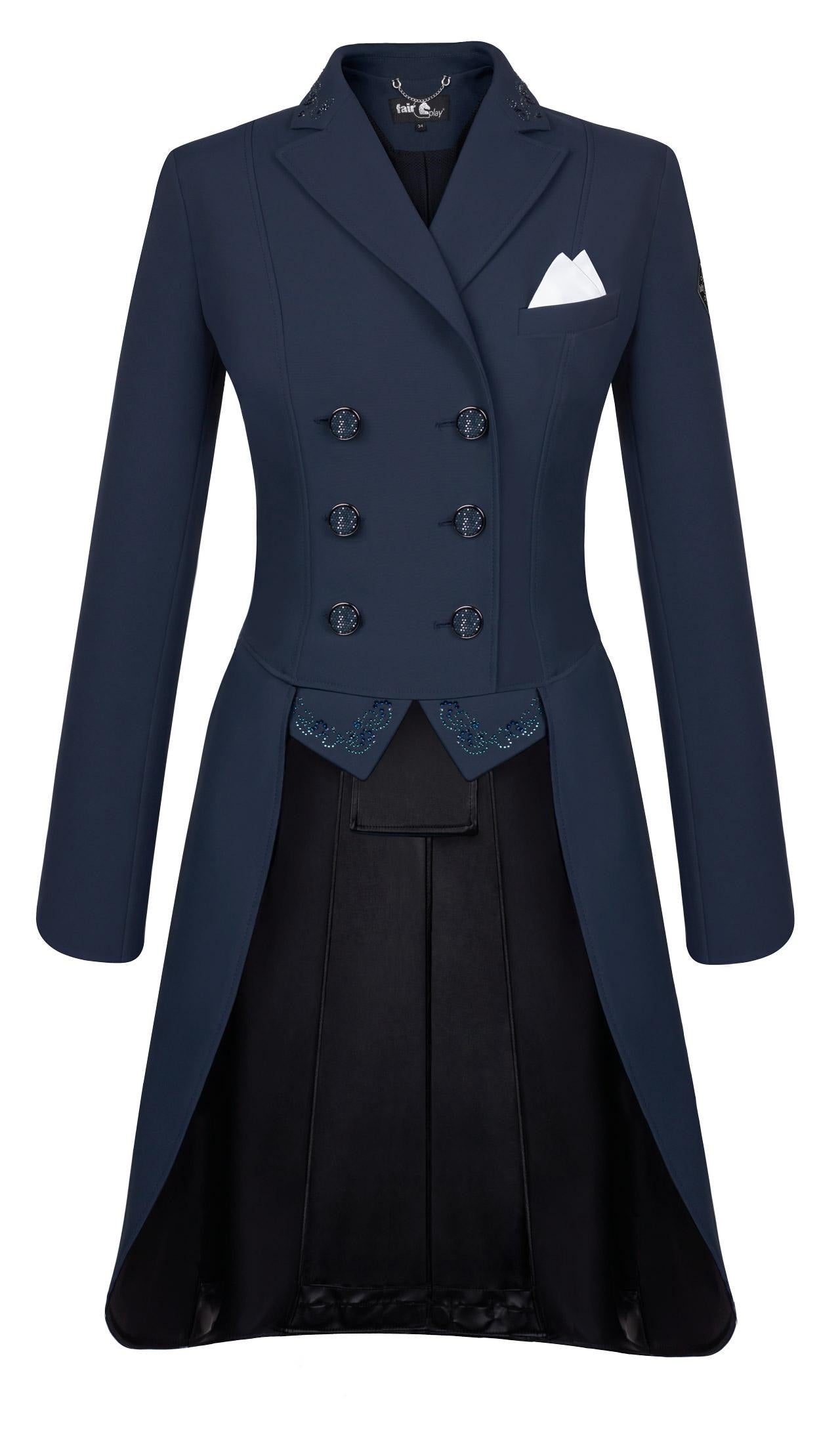 Fairplay Dorothee Chic Dressage tailcoat in Navy or Black