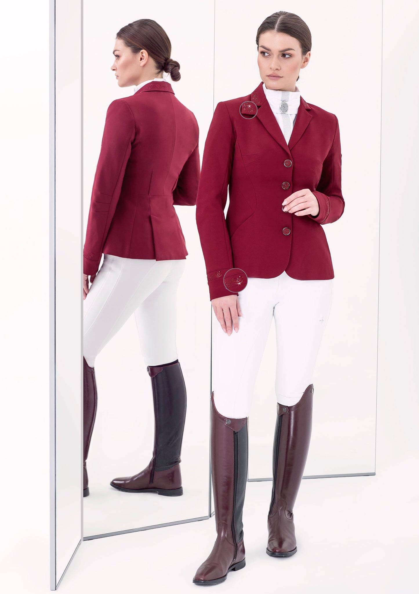 Fairplay Taylor Chic Competition Jacket-Burgundy