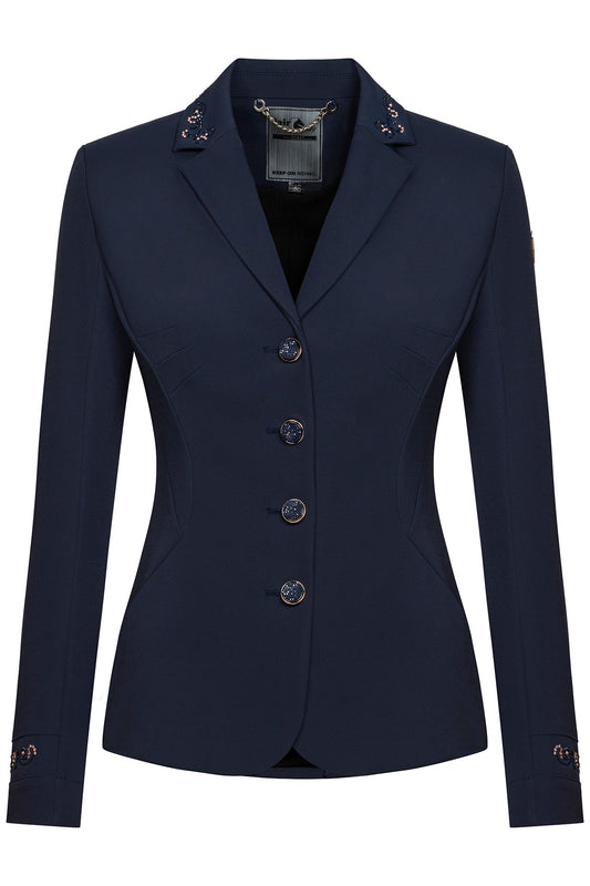 Fairplay Taylor Chic Rose Gold Crystal Embellished - NAVY