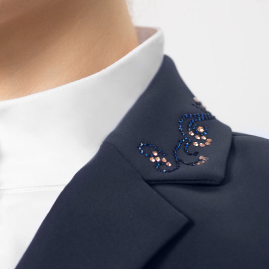 Fairplay Taylor Chic Rose Gold Crystal Embellished - NAVY