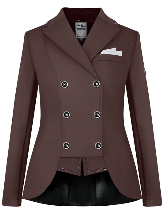 Fairplay Reiko Dressage Short Tails Jacket-Rose Brown