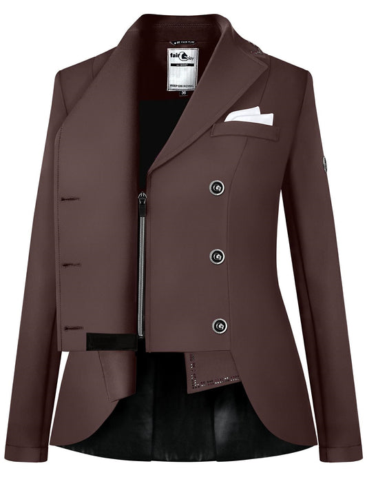Fairplay Reiko Dressage Short Tails Jacket-Rose Brown