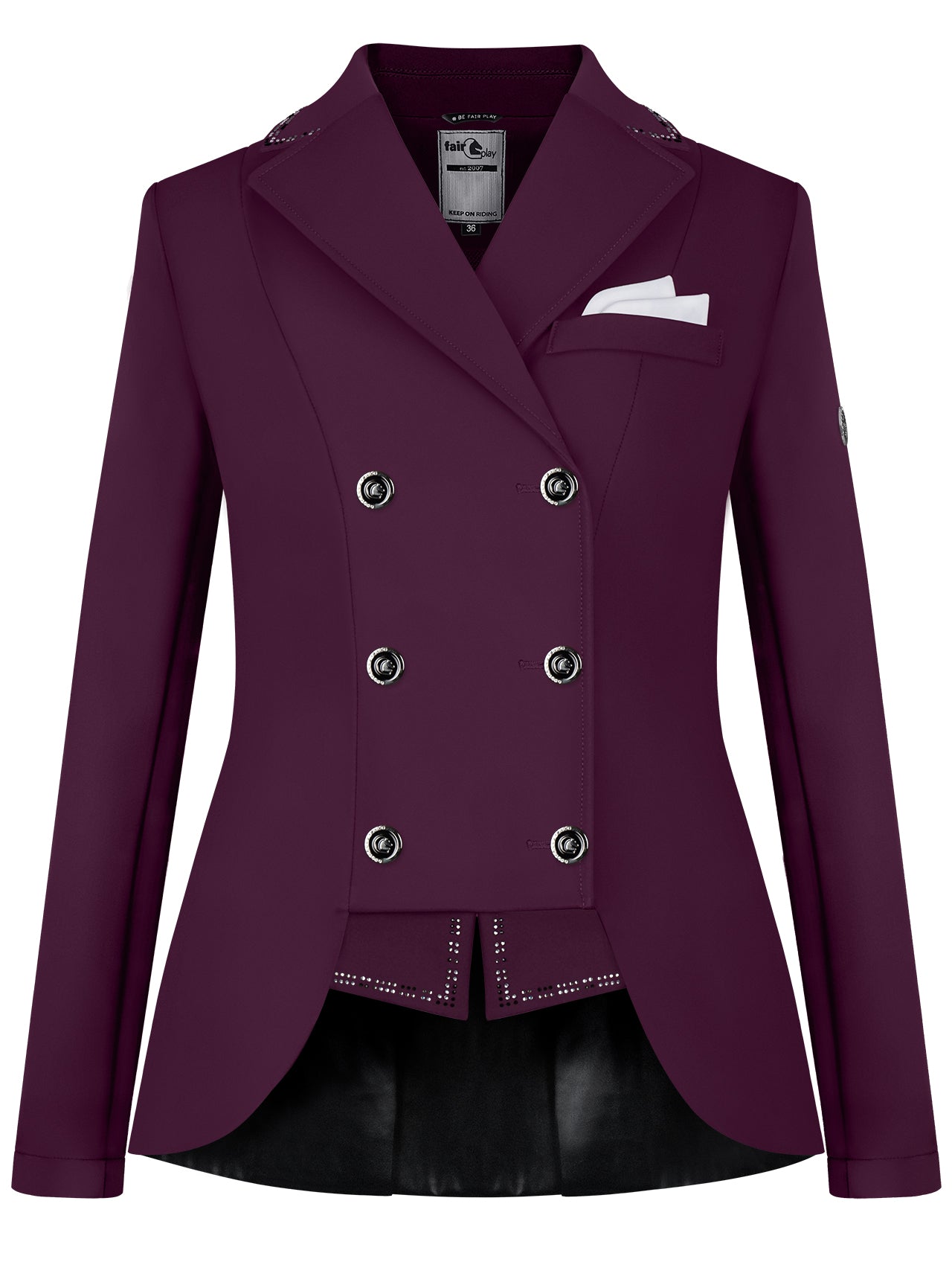 Fairplay Reiko Short Tails Competition Jacket-Royal Berry