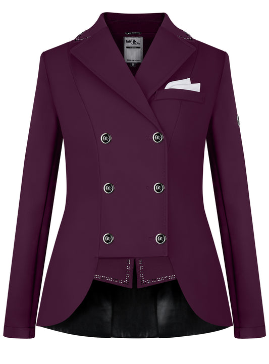 Fairplay Reiko Short Tails Competition Jacket-Royal Berry