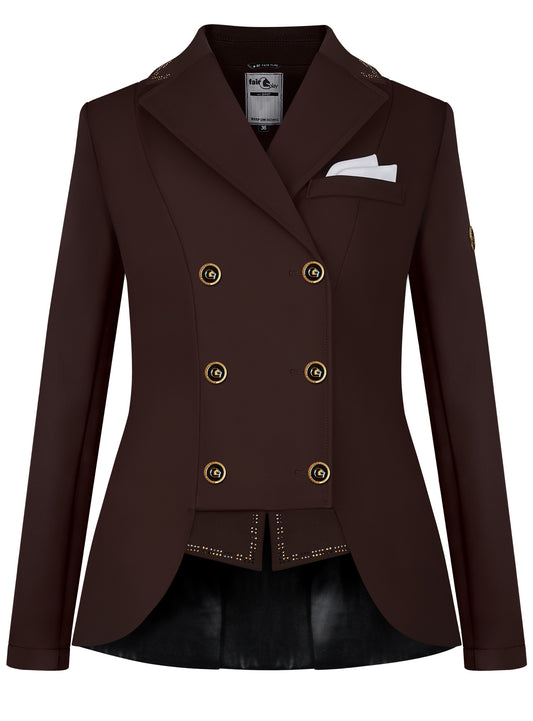 Fairplay Reiko Short Tails Competition Jacket-Brown