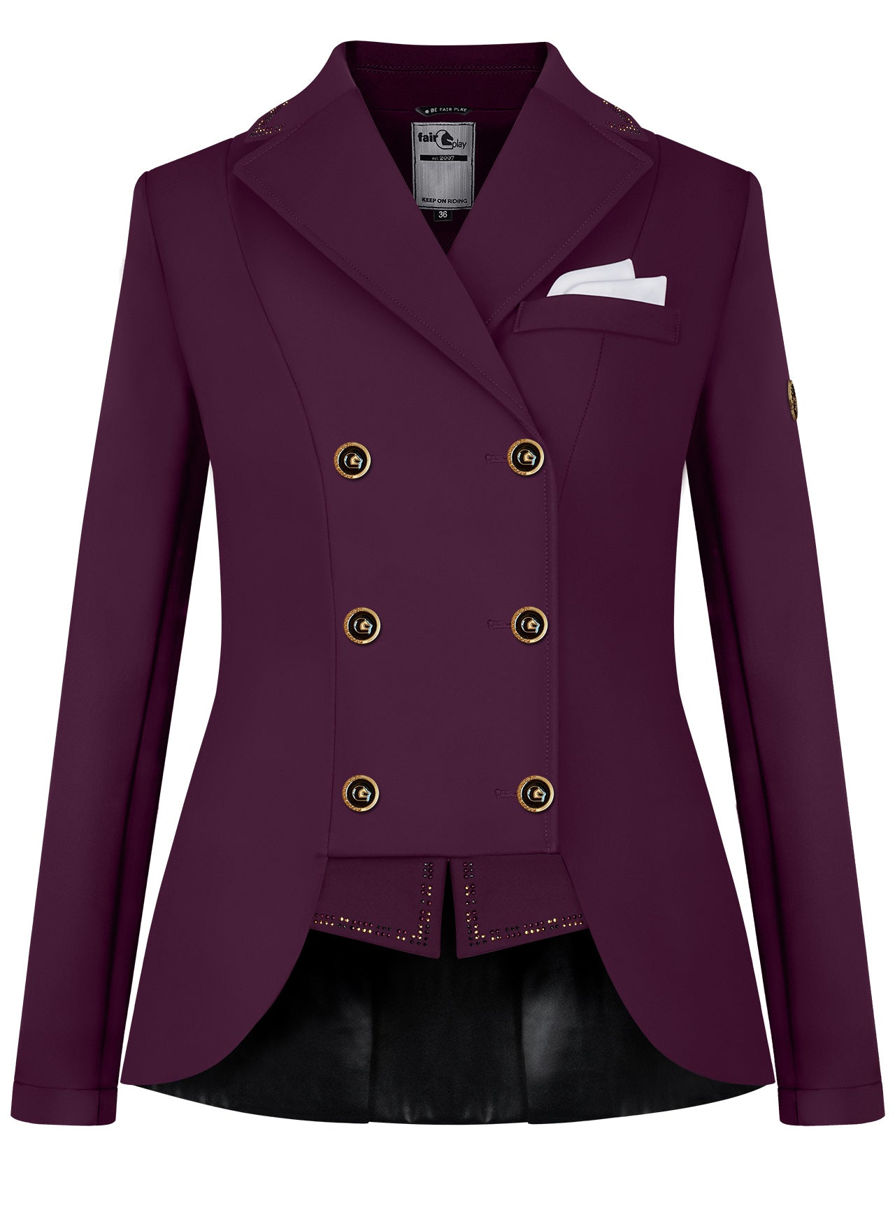 Fairplay Reiko Short Tails Competition Jacket-Royal Berry VG