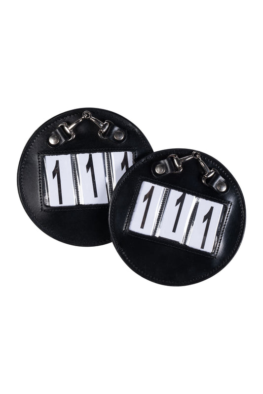 Competition Numbers-Croc patent leather Bit detail/pair