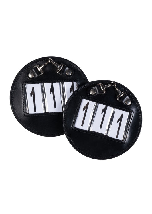 Leather Competition Numbers diamond stud  effect pk 2