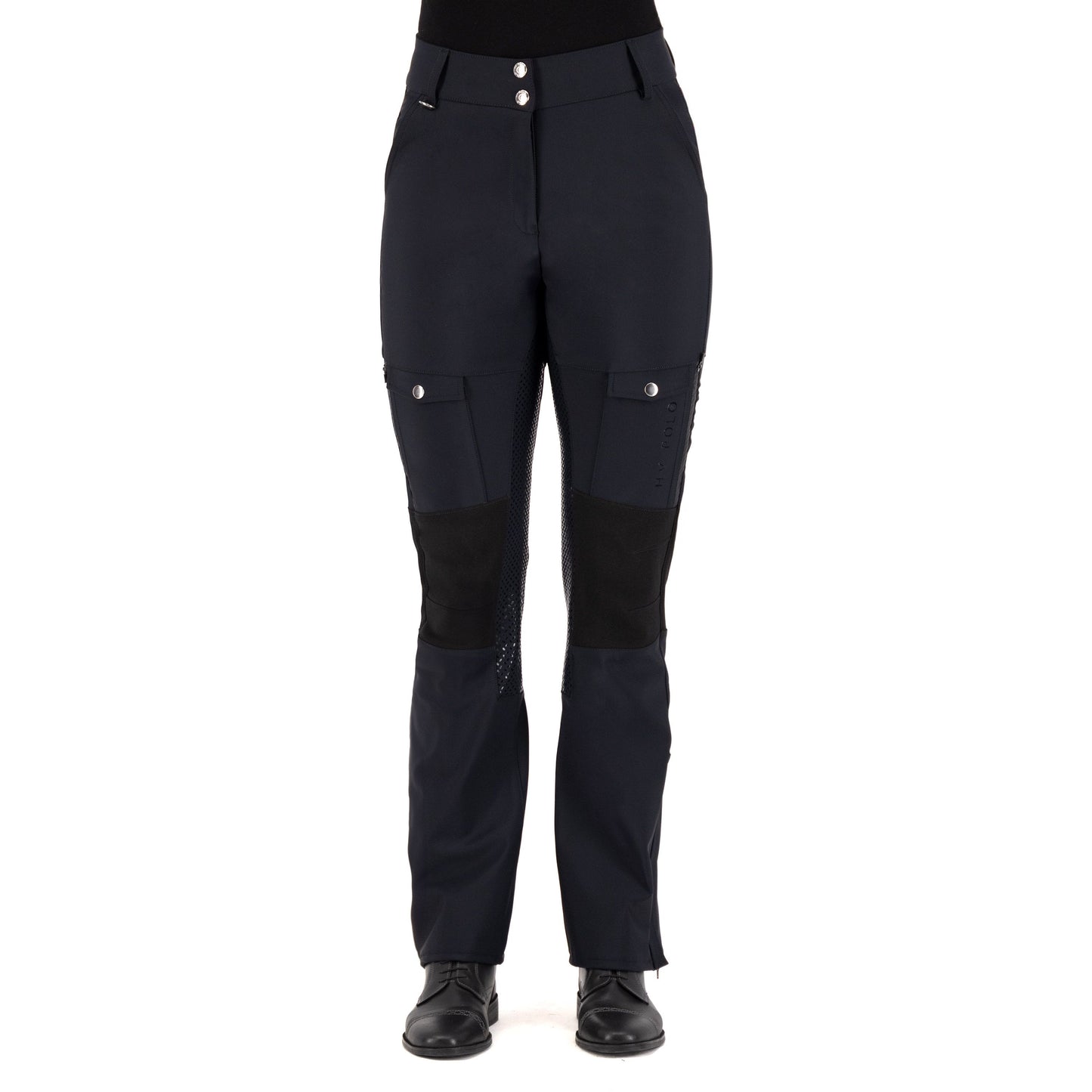 HV Polo -Groomtech Breeches/Riding Trousers-Navy Water Repellent
