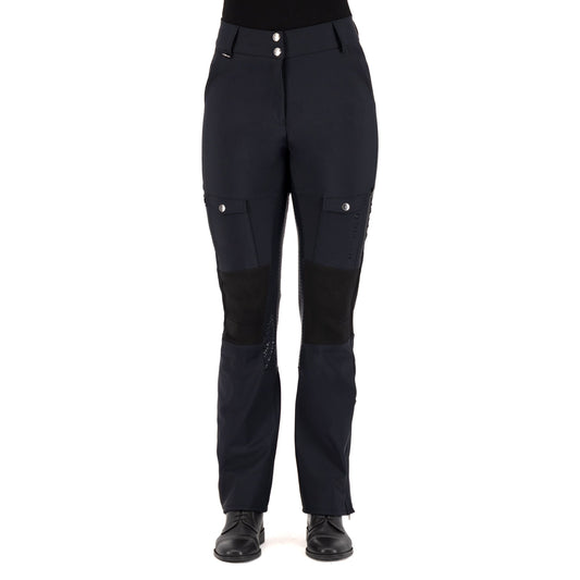 HV Polo -Groomtech Breeches/Riding Trousers-Navy Water Repellent