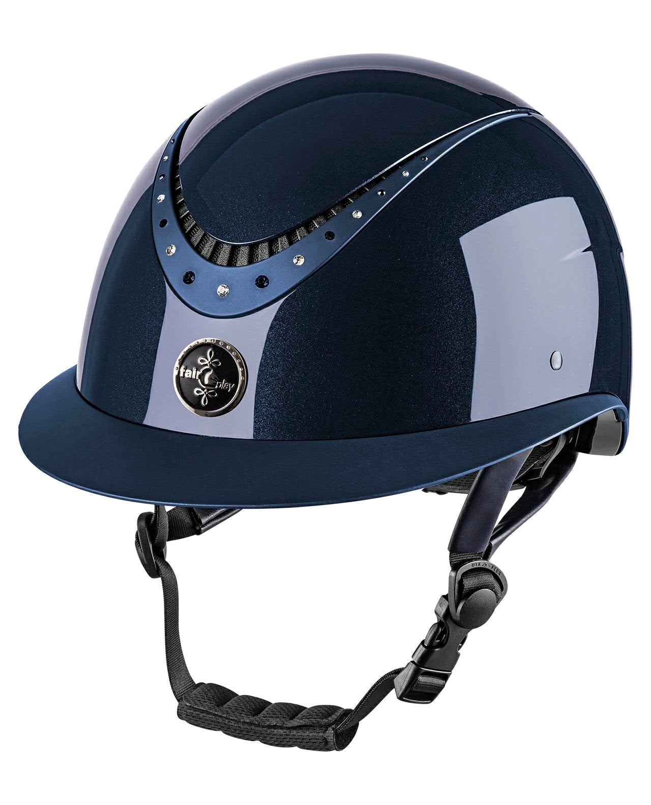 Fairplay FP APOLEUS riding helmet-SHINY Wide Visor- Navy