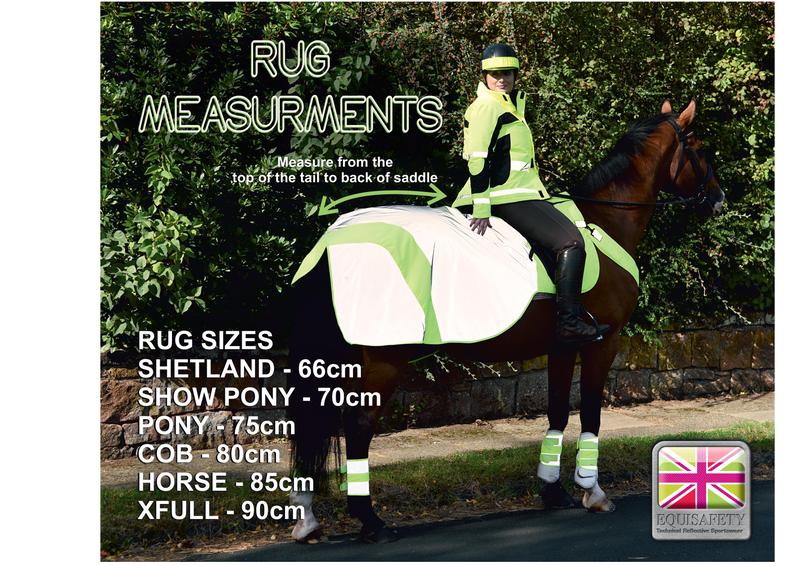 Equisafety Reflective Mercury Horse Hi Viz Exercise Ride On Rug