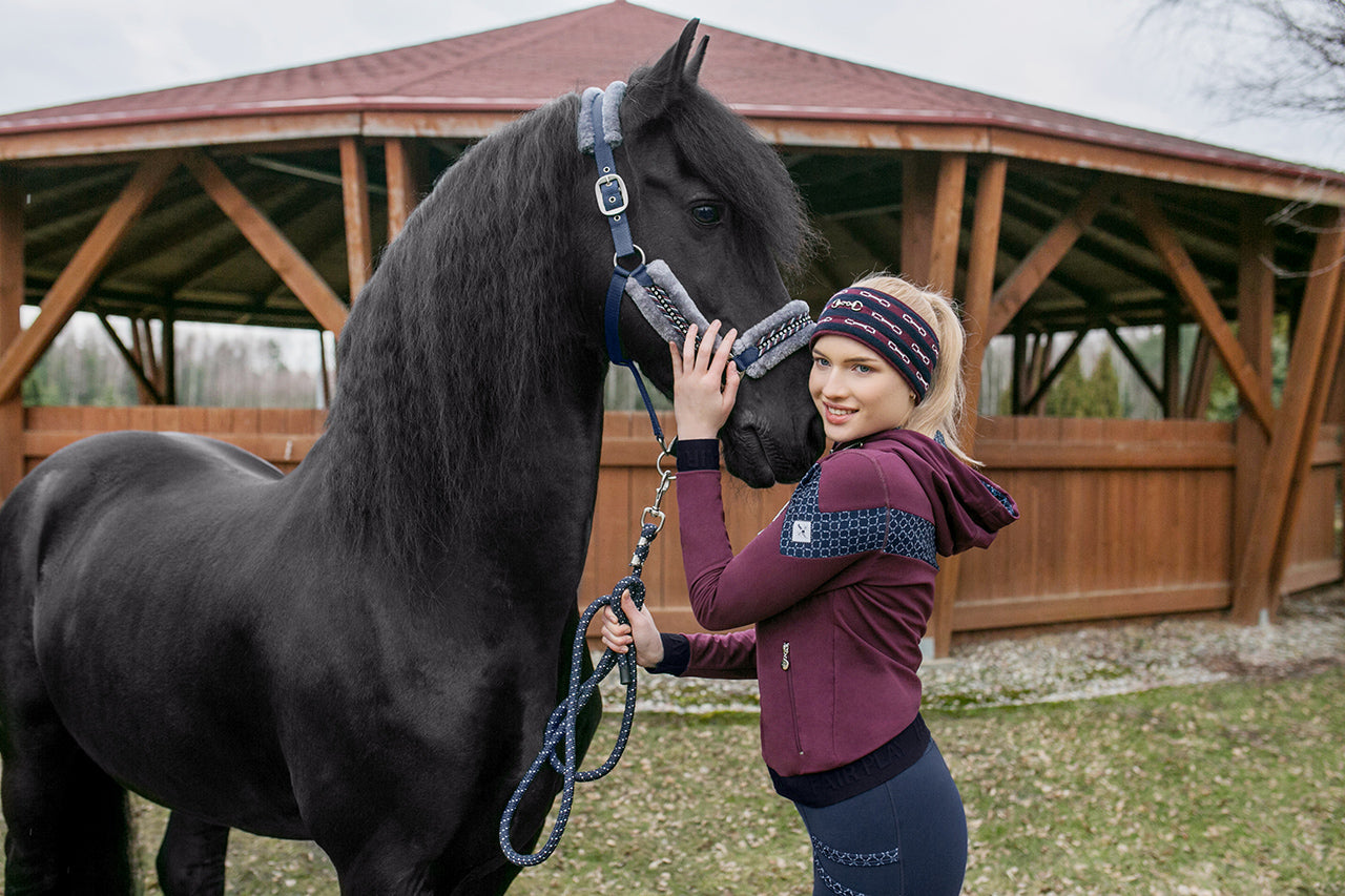 Fairplay Alisha Headband - Plum/Navy