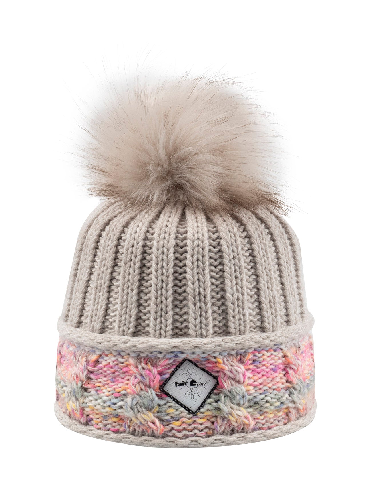 Fairplay Eida Pom Pom Hat- Beige