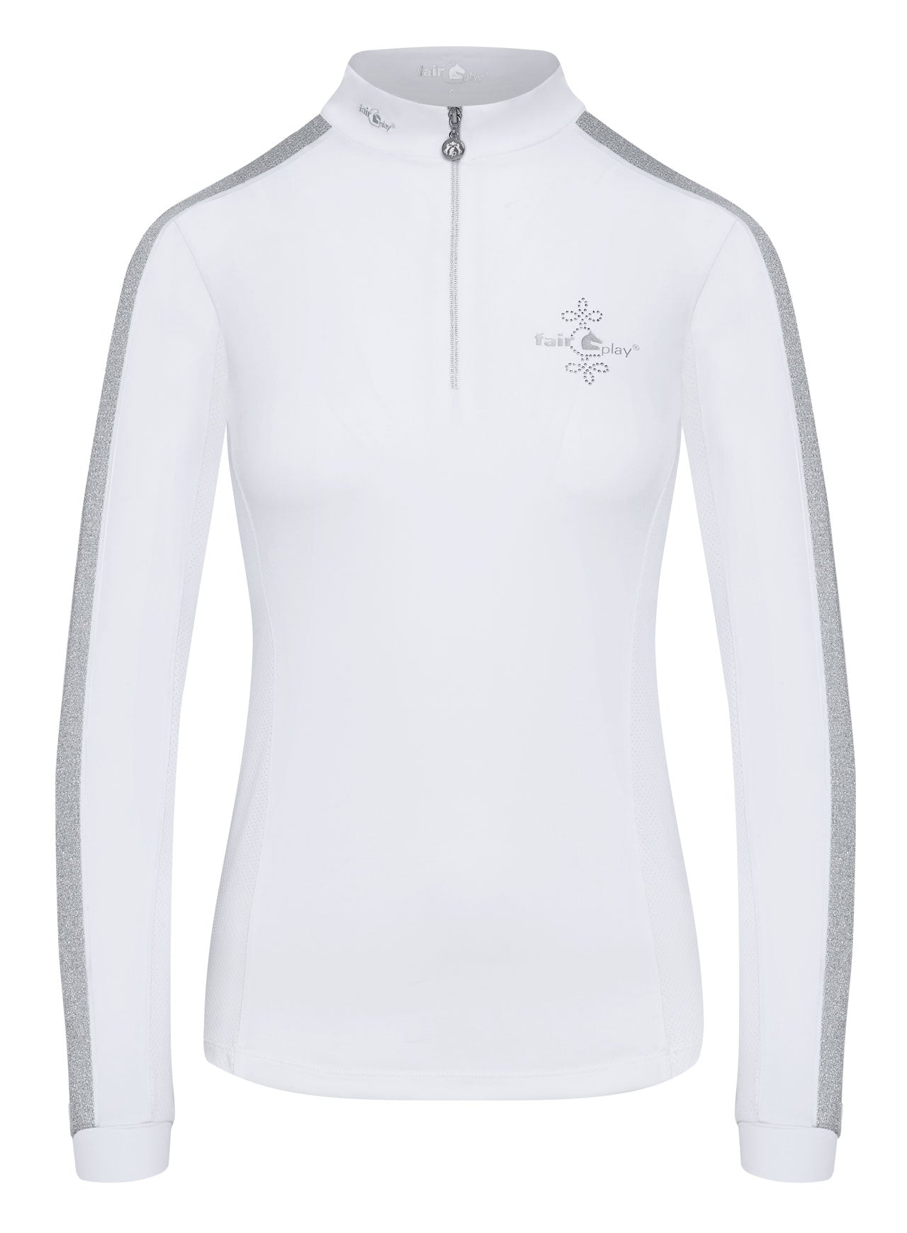 Fairplay Cara Competition shirt long sleeve white