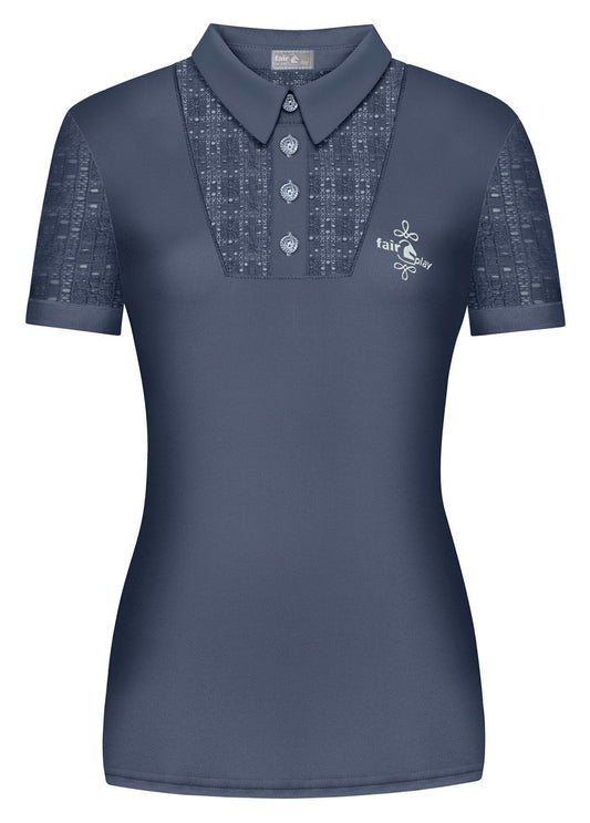 Fairplay Alina Polo shirt - Steel Blue