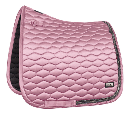 Fairplay Hexagon Arrow Dressage Cut Saddle Pad  New dusty pink