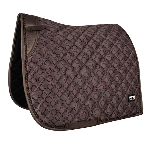 Fairplay Maxx Bits Saddle Pad - Dressage/Taupe Grey