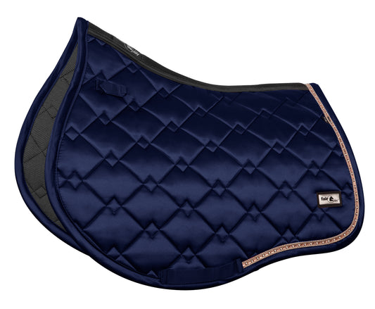 Fairplay Saddle Pad AZURYT CERAMIC  Navy Blue/Rose Gold