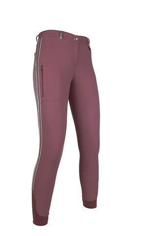 HKM Lauria Garelli Breeches -Velluto Stripe EVA- silicone seat