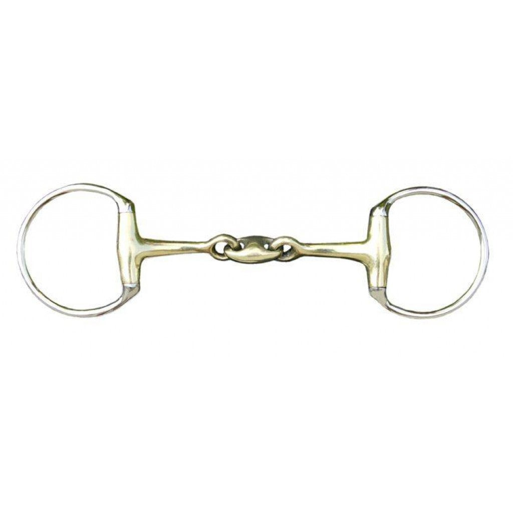 Eggbutt snaffle lozenger bit/argentan 16mm mouthpiece