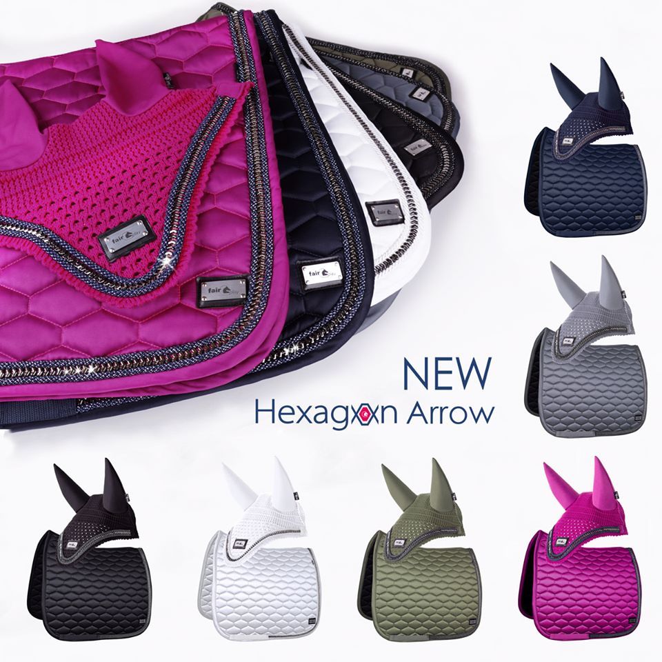 Fairplay Hexagon Arrow Close Contact Jumping Saddle Pad - All colours