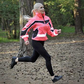 Equisafety Lightweight Waterproof Hi Vis Jacket - Pink